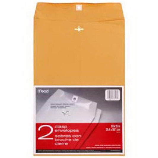 76016 10 x 15 in. Kraft Clasp Envelopes, 12PK