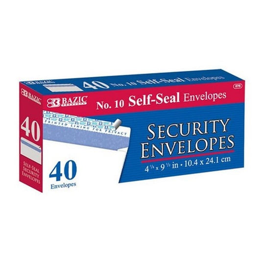 Bazic #10 Self-Seal Security Envelope, 960PK