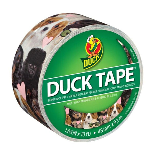 1.88 in. x 10 yards Multi Color Puppies Duct Tape