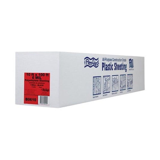 Berry plastics 626031 10 x 100 ft. 6 Mil Polyethylene Film Black