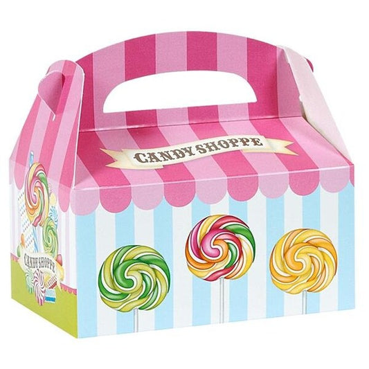 Birthday Express 228782 Candy Shoppe Empty Favor Boxes - Pack of 4