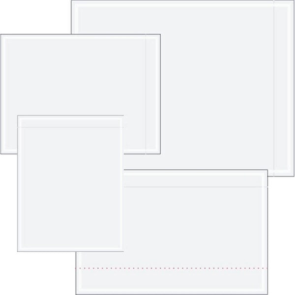 10.75 x 6.75 in. 2 Mil Poly Clear Face Document Envelopes