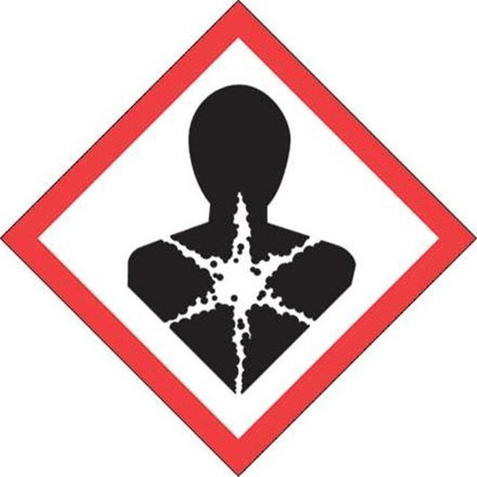 Tape Logic DL4139 1 x 1 in. Pictogram - Health Hazard Labels; Black; Red & White - Roll of 500