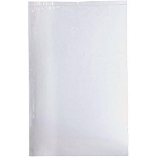 4 x 8 in. 4 Mil Block Reclosable Poly Bags; White & Clear
