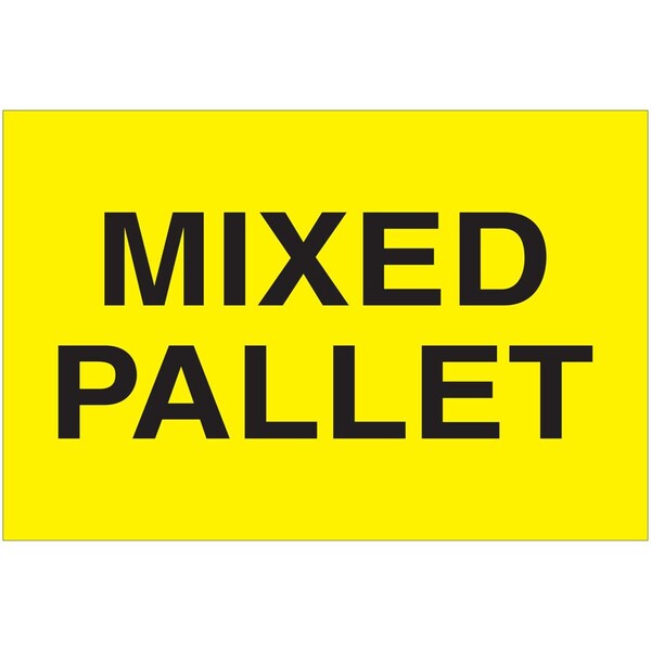 2 x 3 in. Mixed Pallet LabelsFluorescent Yellow