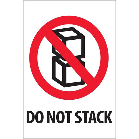 4 x 6 in. Do Not Stack Labels