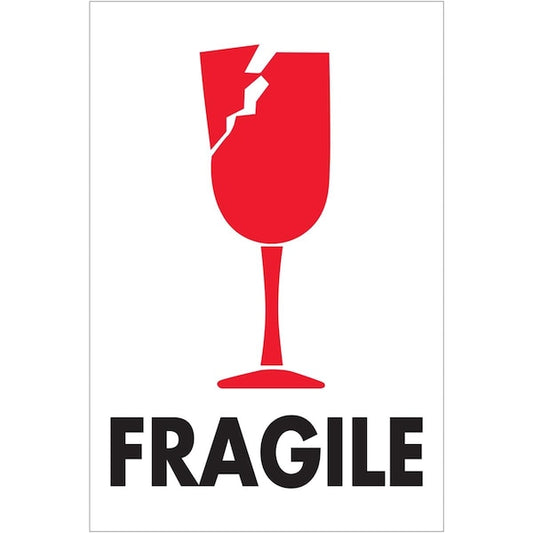 4 x 6 in. Fragile Labels