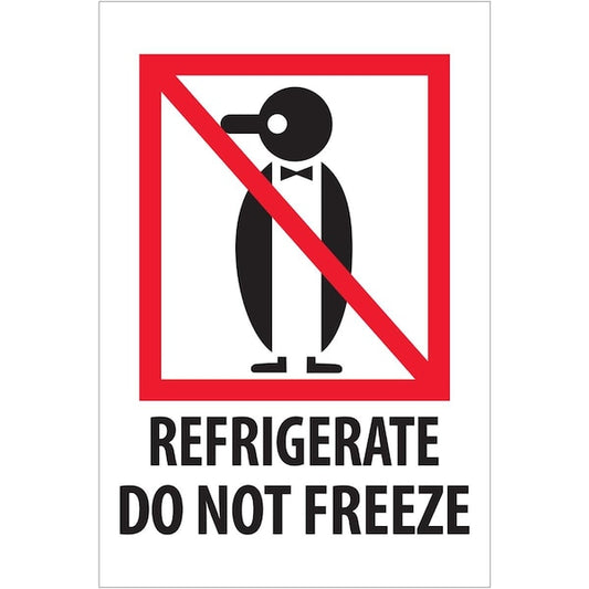 4 x 6 in. Refrigerate Do Not Freeze Labels