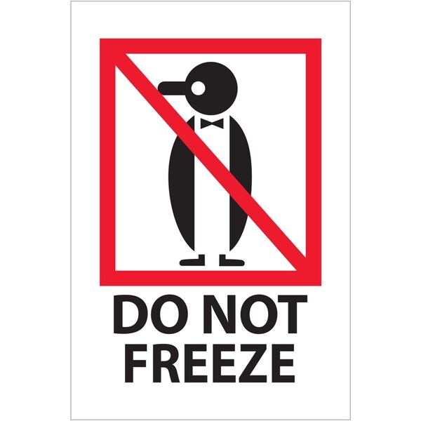 4 x 6 in. Do Not Freeze Labels
