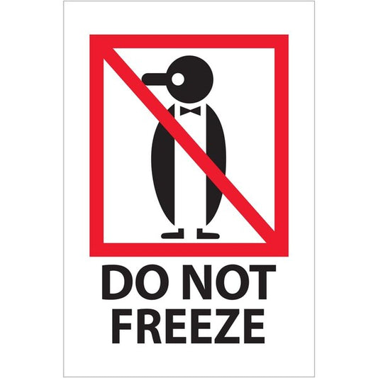 4 x 6 in. Do Not Freeze Labels
