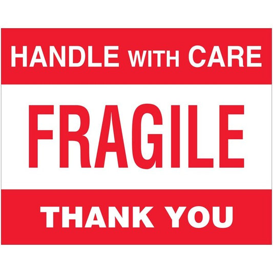 8 x 10 in. Fragile Handle with Care Labels