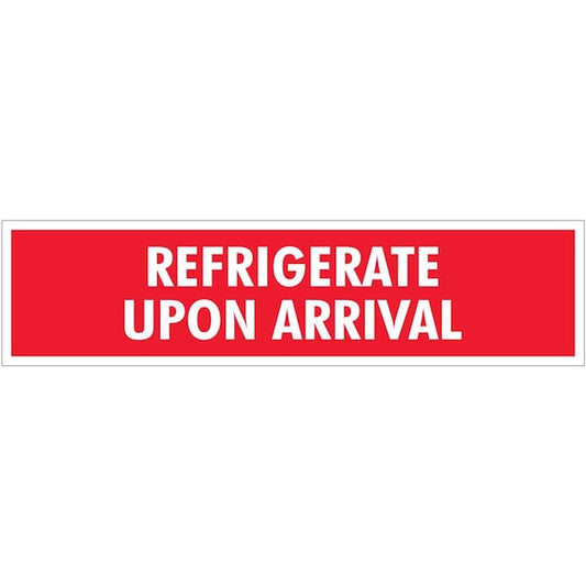 2 x 8 in. Refrigerate Upon Arrival Labels