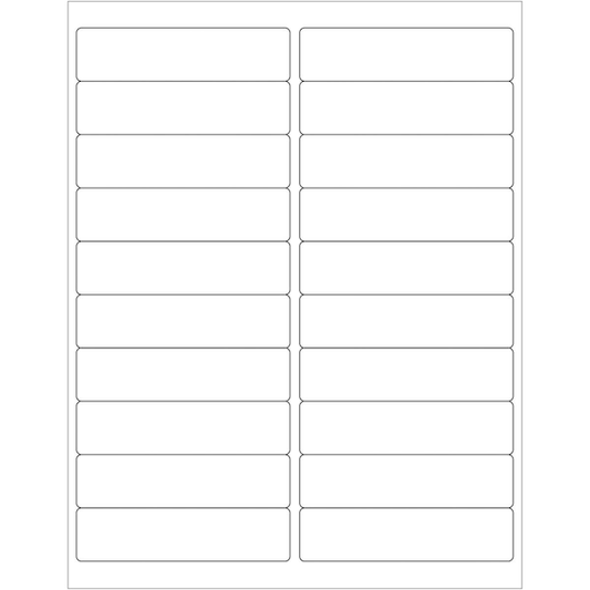 4 x 1 in. Weather Resistant Laser Labels
