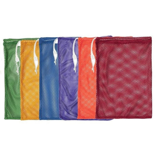 Small Mesh Equipment Bag Assorted Colors - Set of 6