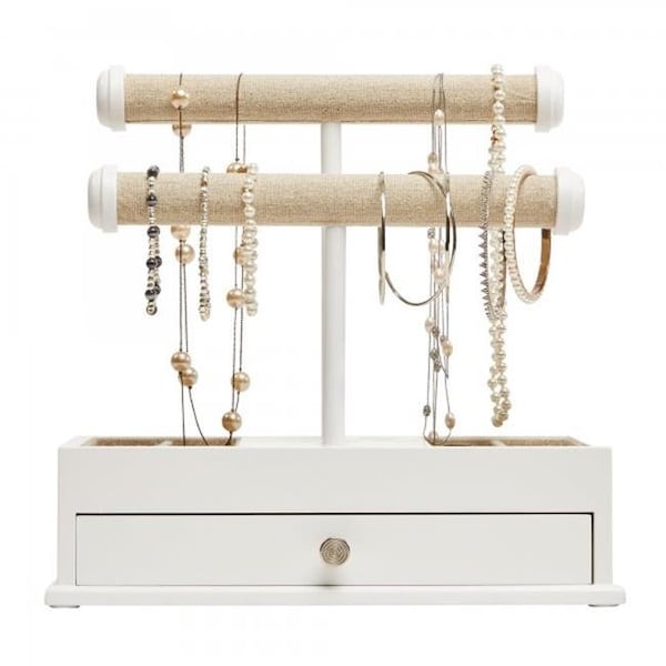 Mele & Co 00151S18 Ivy Jewelry Box & Organizer in White