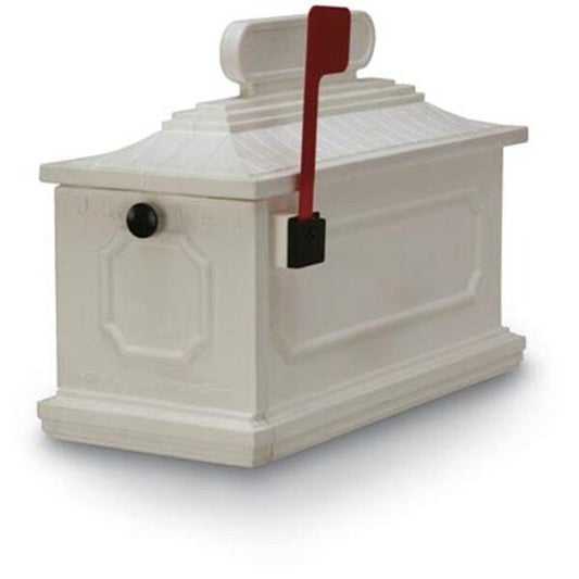 Postal Products Unlimited N1027186 White 1812 Architectural Series Mailbox; 10