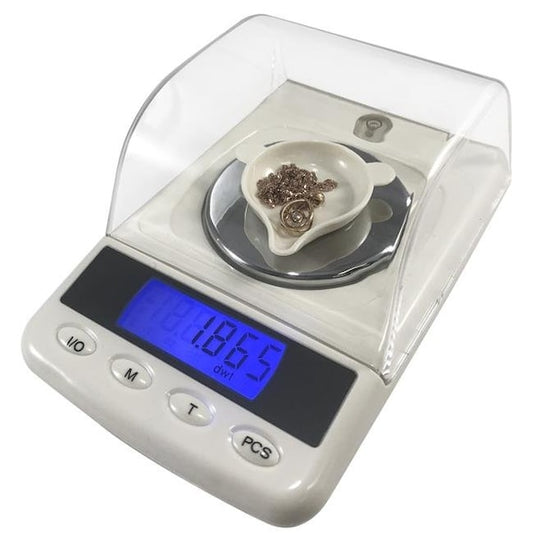 Optima Home Scales QU-53 Quartz Milligram Scale in Jewelry Box; White