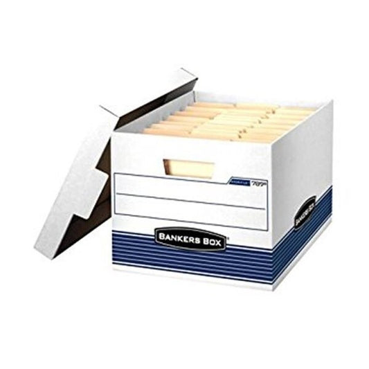 Medium Duty Legal Storage Box - White; Pack of 12