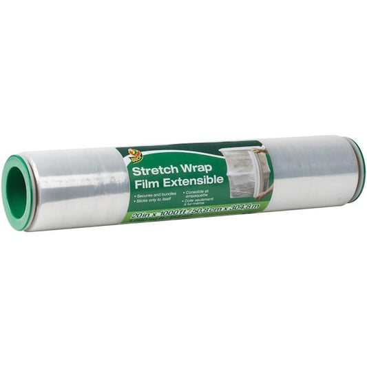 20 in. x 1000 ft. Extensible Stretch Wrap Film, Clear