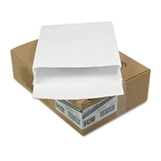 QUA Tyvek Expansion Mailer; White - 18 lbs - 12 x 16 x 2 in. - 100 Per Case
