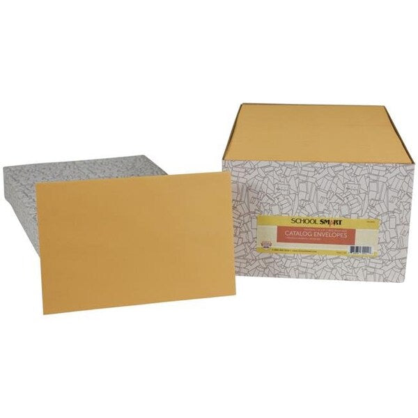 School Smart 2013914 6 x 9 in. No Clasp Catalog Envelopes; Kraft - Pack of 500