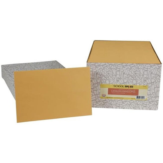 School Smart 2013914 6 x 9 in. No Clasp Catalog Envelopes; Kraft - Pack of 500