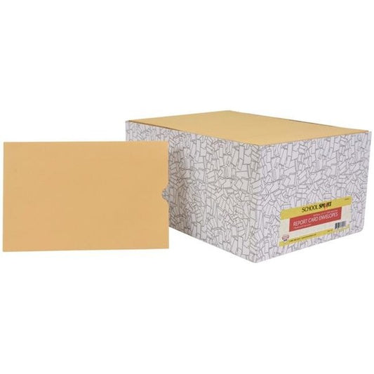 School Smart 2013923 6 x 9 in. Report Card Envelope; Kraft - 28 lbs - Pack of 500
