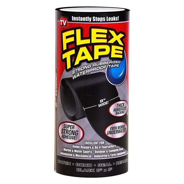 Swift Response 225124 8 in. x 5 ft. Flex Tape - Black