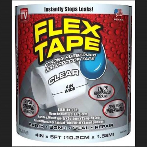 4 in. x 5 ft. Grey Flex Tape