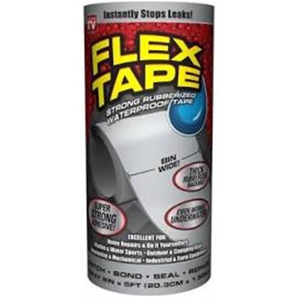 Swift Response 240245 8 in. x 5 ft. Grey Flex Tape
