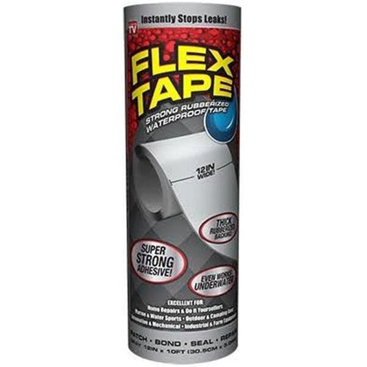 Swift Response 240246 12 in. x 10 ft. Grey Flex Tape