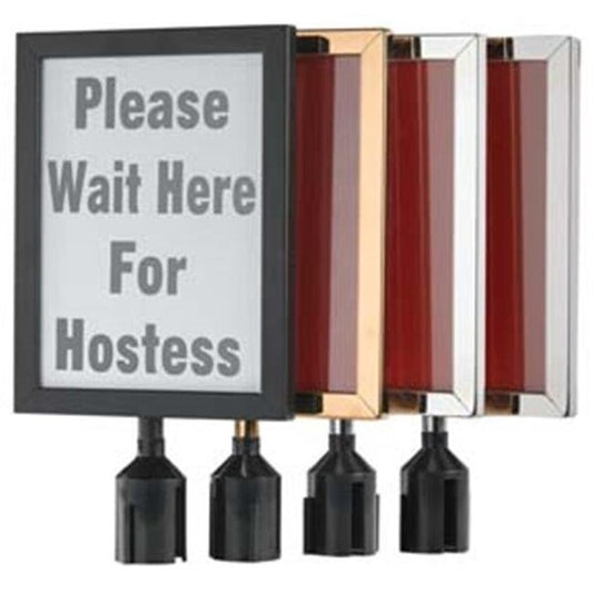 AARCO Products VSF1411BK Form-A-Line Large Vertical Sign Frame Black