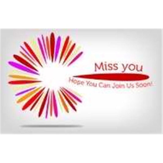 Warner Press 301056 Post Card - Missed You-Hope You Can Join Us Soon