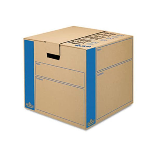 SmoothMove Moving Storage Box- Extra Strength- Medium- 18w x 18d x 16h- Kraft