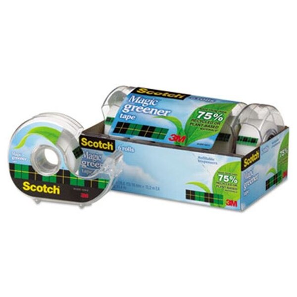 3M 6123 Magic Greener Tape in Refillable Dispenser; .75 in. x 600 in.; 1 in. Core