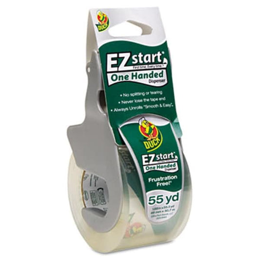 Henkel 1259457 E-Z Start Premium Packaging Tape with Dispenser; 1.88 in. x 55.5 yards Roll