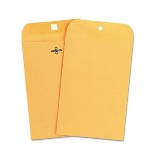 Kraft Clasp Envelope; Side Seam; 28lb; 6.5 x 9.5; Light Brown; 100-Box