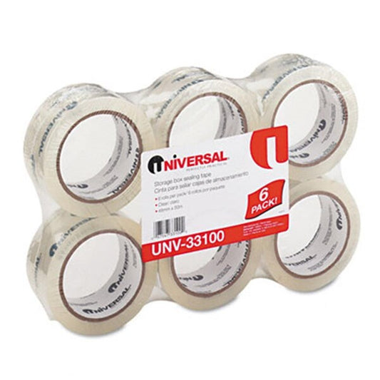 Universal Carton Sealing Tape 2 x 55 Yards 3 Core Clear
