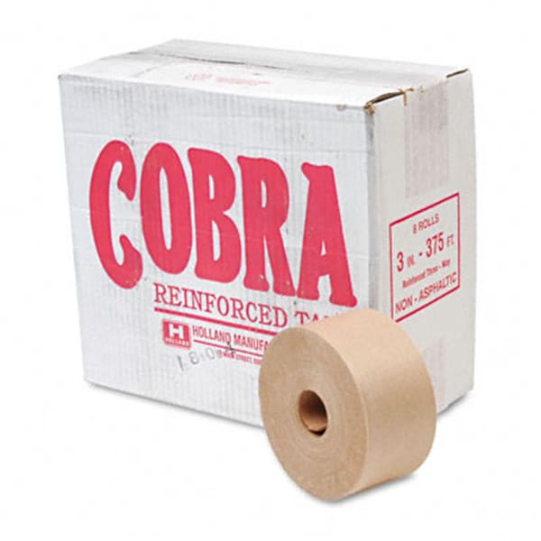 Reinforced Kraft Sealing Tape- 3&Quot; X 375 Feet- Brown, 8Pk