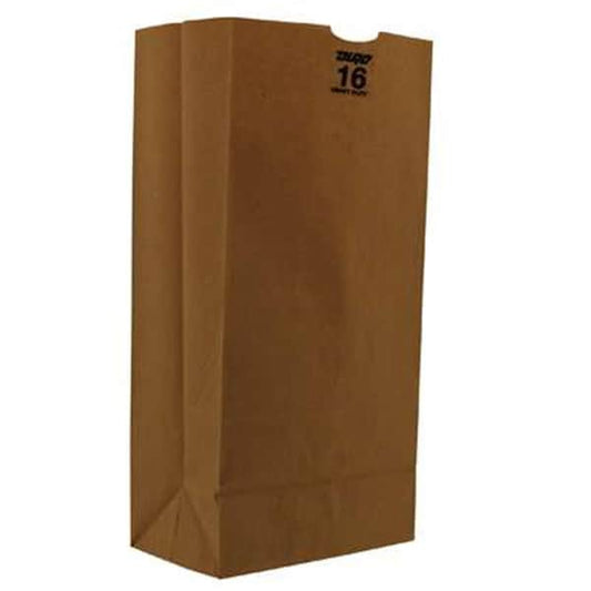 16 lbs Heavy-Duty Paper Bag, Brown Kraft