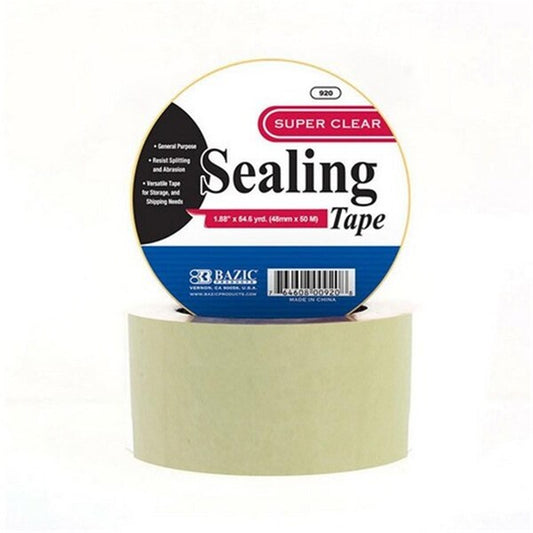 Bazic BAZIC 1.88in X 54.6 Yards Clear Packing Tape Pack of 36