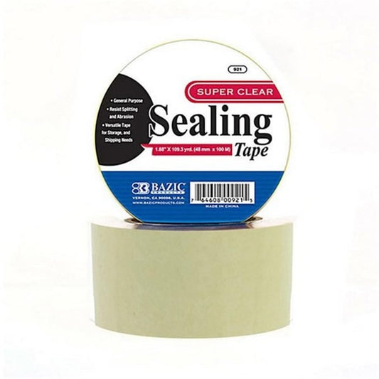 Bazic 1.89 in. x 3960 in. Clear Packing Tape- Pack of 36