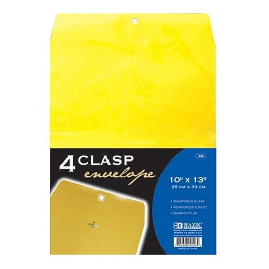Bazic 526 10" X 13" Clasp Envelope Case of 48