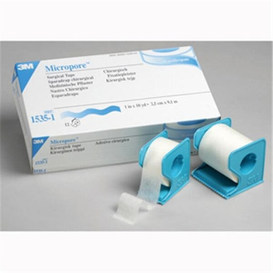 3M 1535-2 Micropore Surgical Tape With Dispenser; 6 Per Box