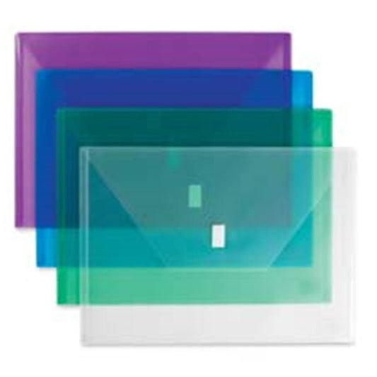 Hook & Loop Closure Poly EnvelopesBlue