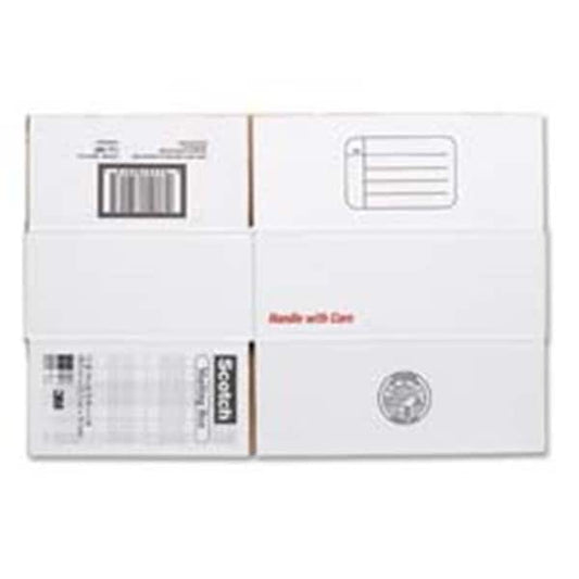 3M MMM8006 Mailing Box- Size C- Labels Included- 14in.x10in.x5-.50in.- White