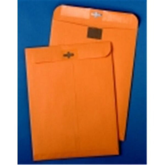 Quality Park Products 9 x 12 In. Redi-Tac Durable Open End Postage Saving Resealable Clasp Envelope With Gummed Flap Closure; Kraft; Brown; Pack Of 100