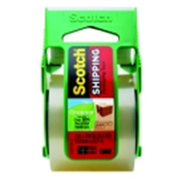 Scotch Greener Commercial Grade Shipping Tape With Dispenser - Clear