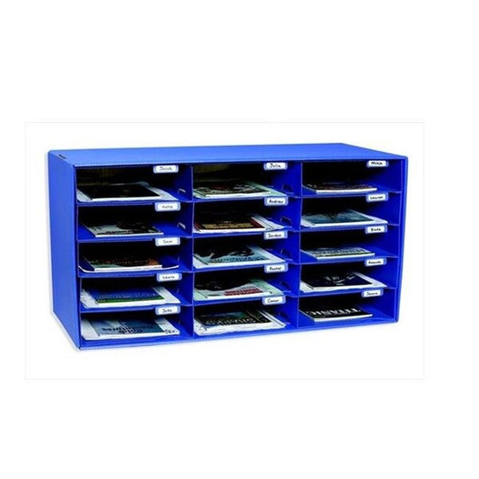 Classroon Keepers 087094 15-Slot Mailbox; 16-3 & 8 x 31-1 & 2 x 12-7 & 8 In
