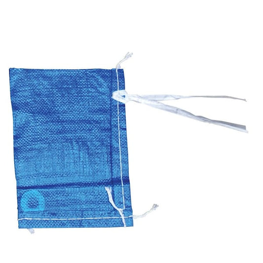 8" Blue Polypropylene Woven Parts Bag